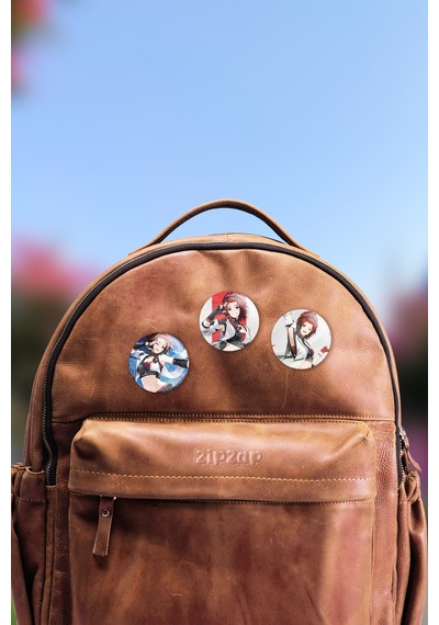 Chixia Wuthering Waves Gacha Çanta Süsü Rozet İğneli Buton Rozet Seti 3 Adet Üçlü