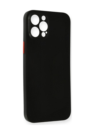 Newface - 85 - iPhone Uyumlu 12 Pro Max Kılıf Pp Ultra İnce Kapak - Csmo-tex - - Siyah
