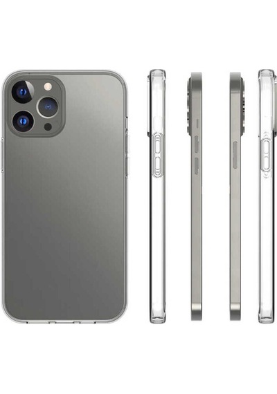 Apple iPhone Uyumlu 15 Pro Max Mrn Süper Silikon Kılıf renksiz