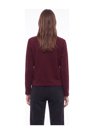 Mustang Bordo Kadın Sweatshirt M6wl-swt1549 Mürdüm