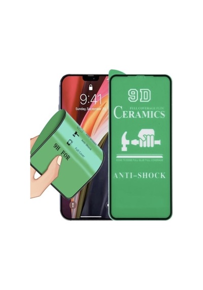 Apple İphone X Ekran Koruyucu Seramik Nano Cam Esnek Tam Full Kaplayan Kırılmaz