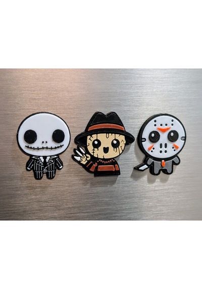 Friday The 13th Jason Freddy Krueger Jack Skellington Korku Filmi Buzdolabı Magneti