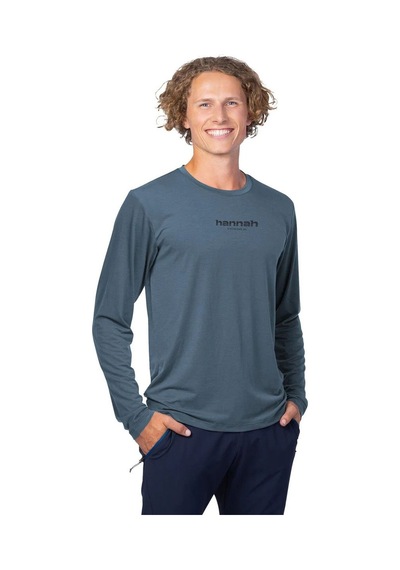 Hannah Bine L/s Uzun Kollu Erkek T-shirt Anthracite