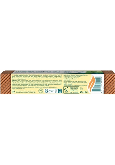 Plak Karşıtı Komple Bakım Diş Macunu 75ml Ecocert Cosmos Sertifikalı Organik Aktif, Nane Aromalı Temel Bakım