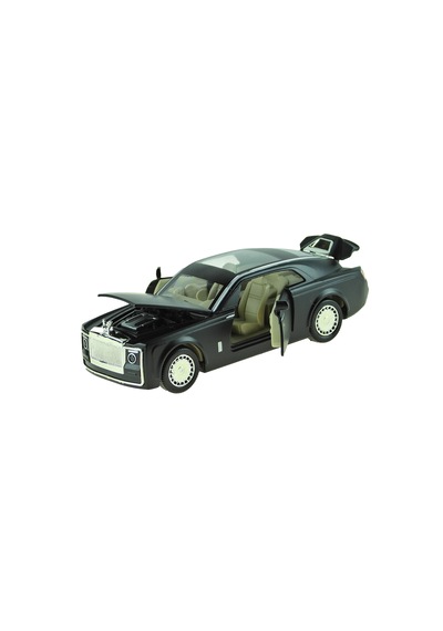 Çek Bırak Işıklı Sesli Oyuncak Metal Araba Phantom 13 Cm Siyah