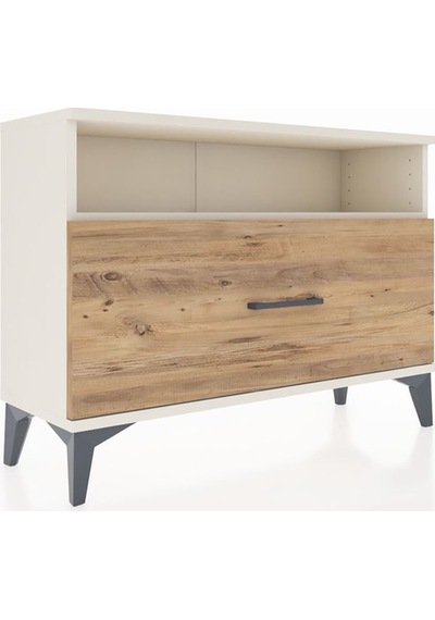 Arges Şifonyer Tek Raflı Tek Çekmeceli 88x30x64 Aytaşı-çam Aytaşı