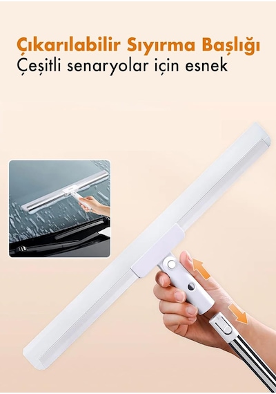 Zemin Sileceği Ve Süpürge Sihirli Çekpas Beyaz