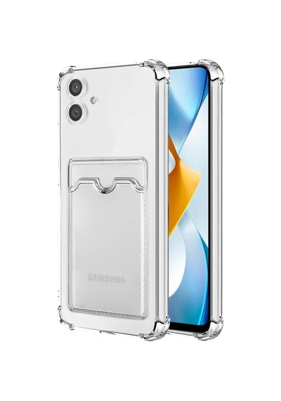 Samsung Uyumlu Galaxy A05 Uyumlu Kılıf Kart Şeffaf Silikon - Şeffaf