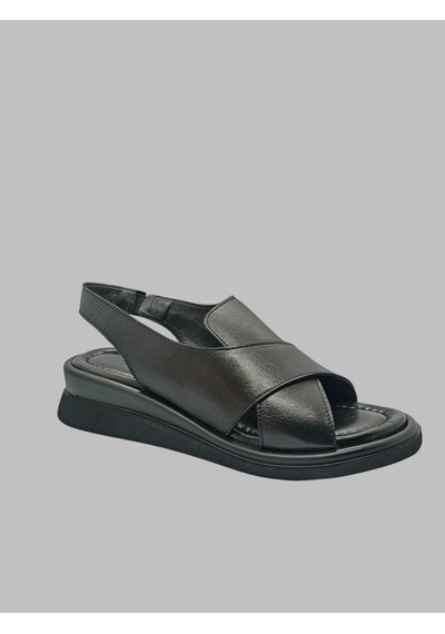 Albini A-24y101301 Kadın Deri Sandalet Siyah