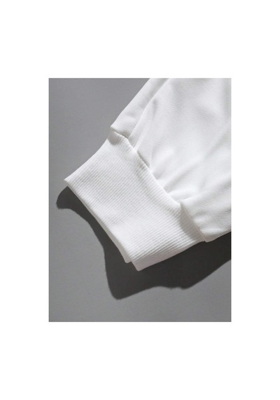 Tarzsokak Letter Graphic Drawstring Waist Eşofman Altı Beyaz