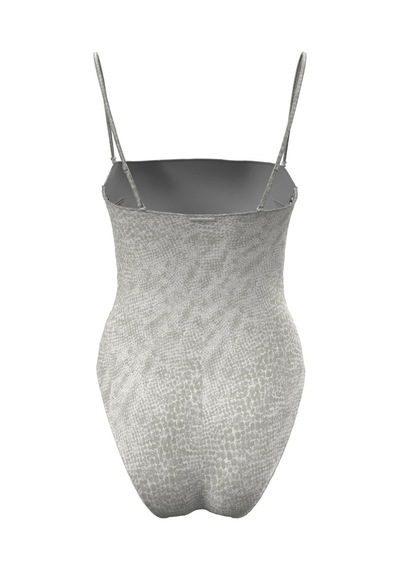 Calvin Klein Kadın Straplez Gri Tek Parça Mayo-13391 Gri