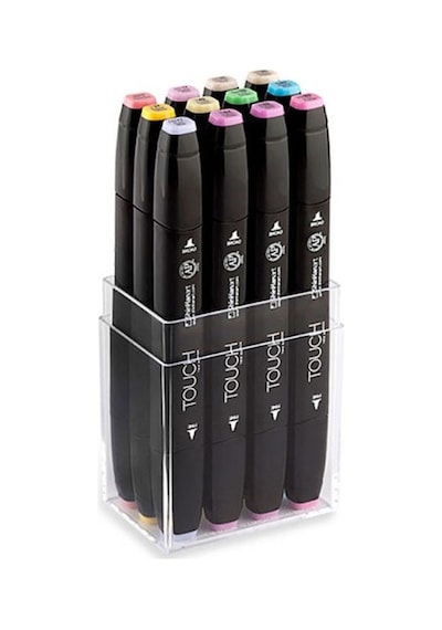 Touch Twin Marker Seti 12 Renk Pastel Renkler