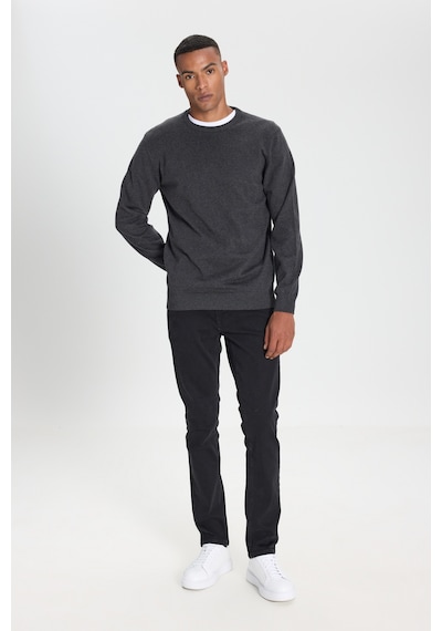 AC&Co / Altınyıldız Classics Erkek Antrasıt Melanj Pamuklu Standart Fit Normal Kesim Bisiklet Yaka Triko Kazak Antrasit Melanj AC&Co / Altınyıldız Classics Erkek Antrasıt Melanj Pamuklu Standart Fit Normal Kesim Bisiklet Yaka Triko Kazak Antrasit Melanj