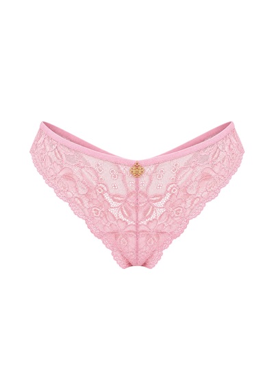 Feu De Elu Pastivelle Şeker Pembesi Dantelli Brazilian Külot Pembe