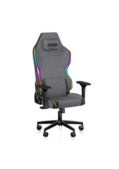 Exvega Lunar Active Rgb Graphite Oyuncu Koltuğu Koyu Gri