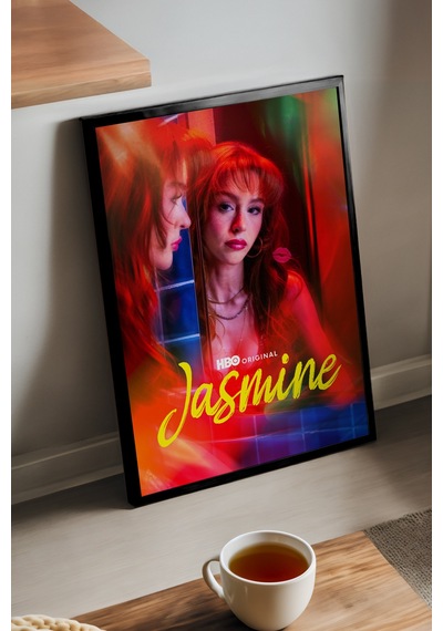 Jasmine Siyah Ahşap Çerçeveli Poster, Dekoratif Dizi Duvar Tablosu