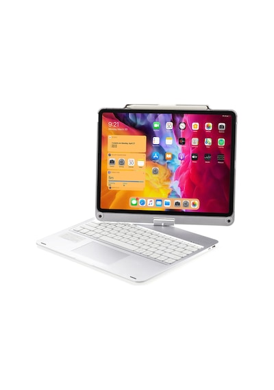 Apple Uyumlu iPad, Pro 11inç M4 2024 Kılıf Kablosuz Dönebilen Klavyeli Kılıf Keyboard A2836 A2837 A3006