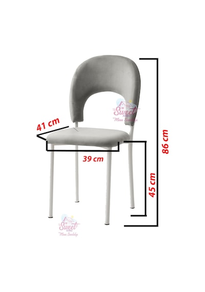 Yanlardan Açılır Yakamoz 90x60 Cm Sidon Masa 4 Adet Ay Sandalye