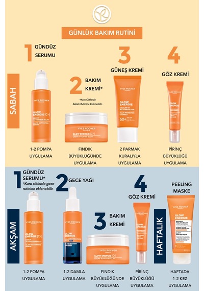 Yves Rocher Peeling Maske - %5 Aha - Işıltı Veren Botanik Kompleks Bakım Glow Energie 75ml-91326