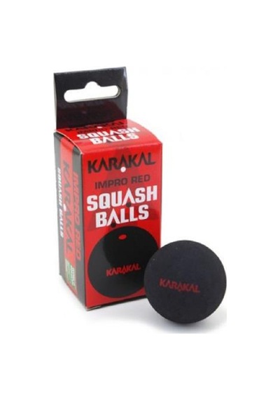 Karakal Kırmızı Noktalı 2'li Squash Topu Çok Renkli
