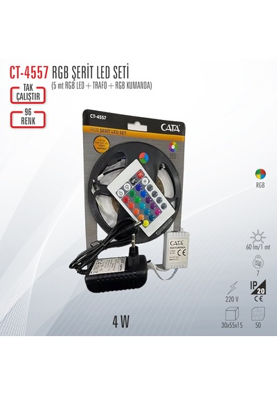 Cata Ct-4557 Rgb Şerit Led Seti