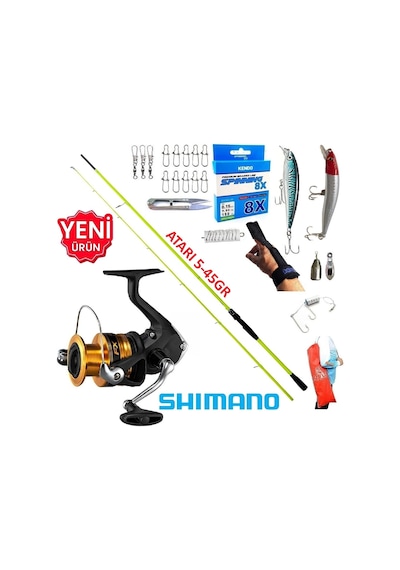 Shimano Fx 3000 210cm 5-45gr Karbon High Tech Maket Balık Spin Olta Takımı Seti