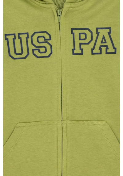 U.S. Polo Assn. Erkek Çocuk Fermuarlı Kapüşonlu Basic Fıstık Yeşili Sweatshirt 50293472-VR087 U.S. Polo Assn. Erkek Çocuk Fermuarlı Kapüşonlu Basic Fıstık Yeşili Sweatshirt 50293472-VR087