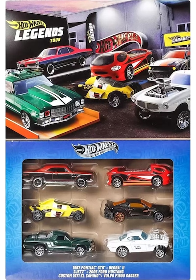 Hot Wheels Efsane Temalı Çoklu Arabalar Çok Renkli