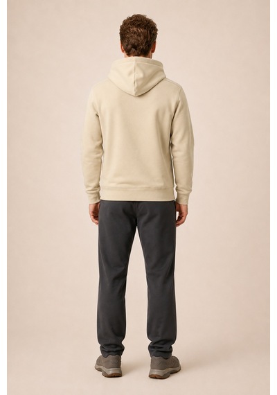 Redline Thenk Yeni Sezon Erkek Regular Fit Kapüşonlu Sweatshirt Bej