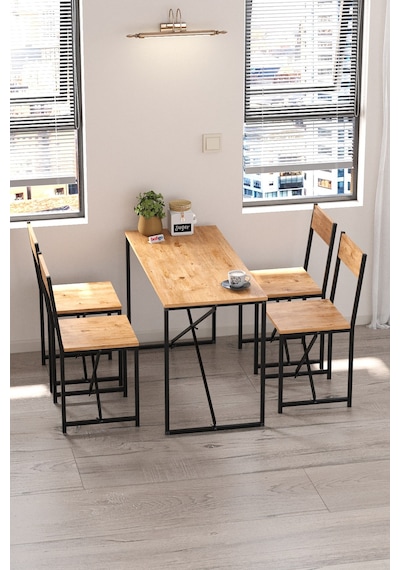 4lü Mutfak Seti Mutfak Masa Ve Sandalye Seti Balkon Masası Cafe Seti Bulut Çam Çam