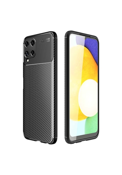 Galaxy A22 4G Kılıf Zore Negro Karbon Tasarım Silikon Kılıf