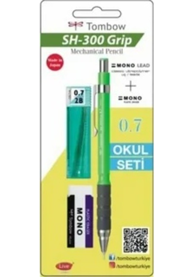 Tombow Sh-300 Grip Versatil Kalem Seti 0,7 Yeşil Çok Renkli
