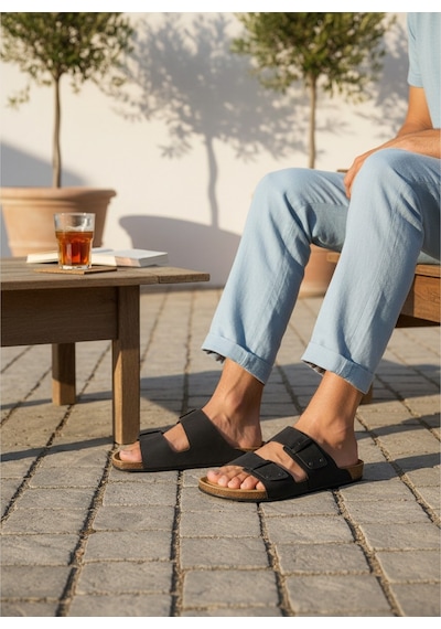 Konfores 2245-look Life Unisex Çift Tokalı Ultra Hafif Havuz,plaj Ve Günlük Kullanıma Uygun Terlik Siyah Konfores 2245-look Life Unisex Çift Tokalı Ultra Hafif Havuz,plaj Ve Günlük Kullanıma Uygun Terlik Siyah