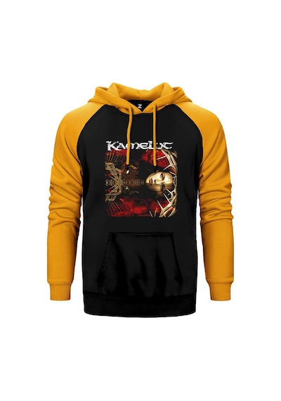 Kamelot The Black Halo Sarı Renk Reglan Kol Kapşonlu Sweatshirt Sarı