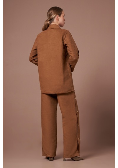 Ftz Women Kadın Süet Takım Camel 31276 Camel