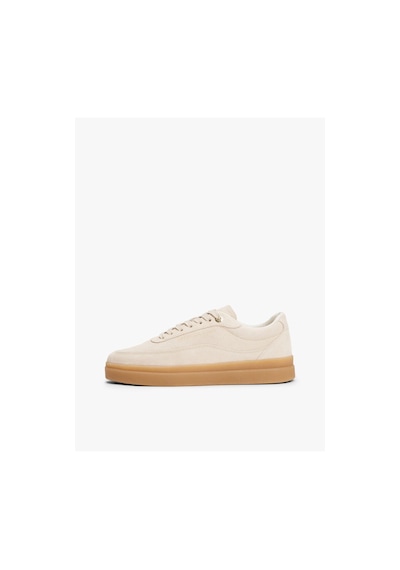 Tommy Hilfiger Modern Court Suede Kadın Bej Sneaker-8414 Bej