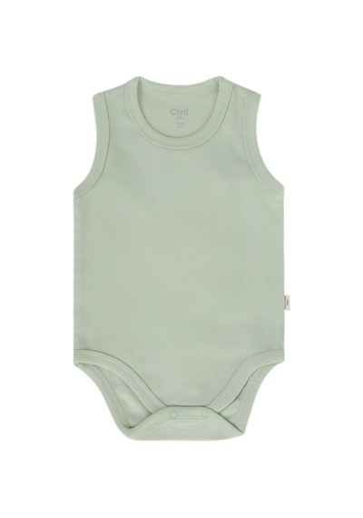 Civil Baby 3'lü Karışık Renk 3-36 Ay Çıtçıtlı Badi - Bej