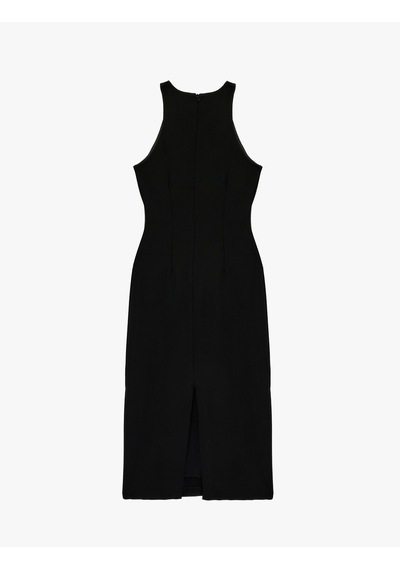 Koton Halter Yaka Metal Aksesuarlı A Kesim Kolsuz Uzun Elbise Siyah 6sak80112uw Siyah Koton Halter Yaka Metal Aksesuarlı A Kesim Kolsuz Uzun Elbise Siyah 6sak80112uw Siyah