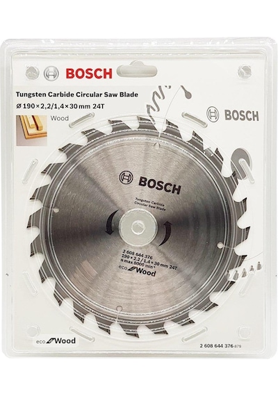 Bosch Eco For Daire Testere Sunta Kesme Bıçağı 190mmx 2.2 24diş