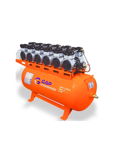Sessiz Ve Yağsız Hava Kompresörü 300 Lt 9 Hp