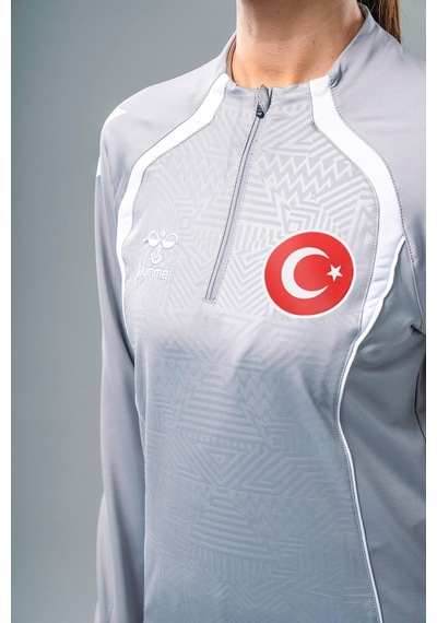 Hummel Target Milli Takım Antrenman Eşofman Üstü Gri