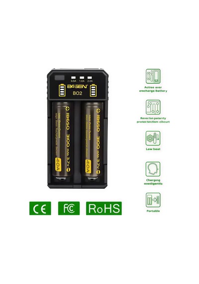 Basen Bo-2 2a 2 Yuvalı Li-ion Ni-mh Ni-cd Usb Pil Şarj Cihazı