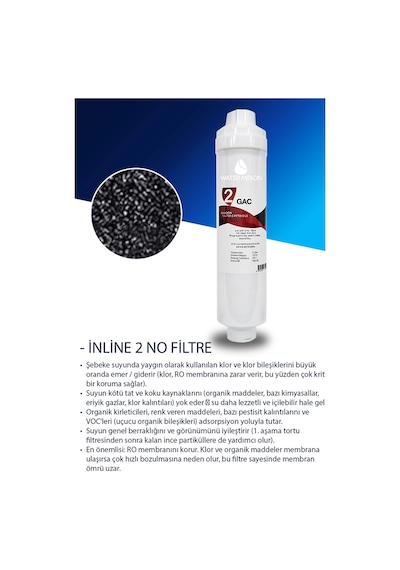 WaterMelon Kapalı Kasa Su Arıtma Cihazı Yeni Seri İnline 5 Aşamalı NSF'Lİ 80 GPD WaterMelon Membranlı Fitre Seti