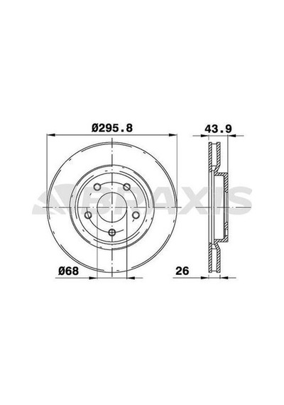 Braxis Ae0114 Ön Fren Disk Aynası Havalı Qashqai 07-12 Trail 08-12 Koleos 08-296x4 40206jg00a
