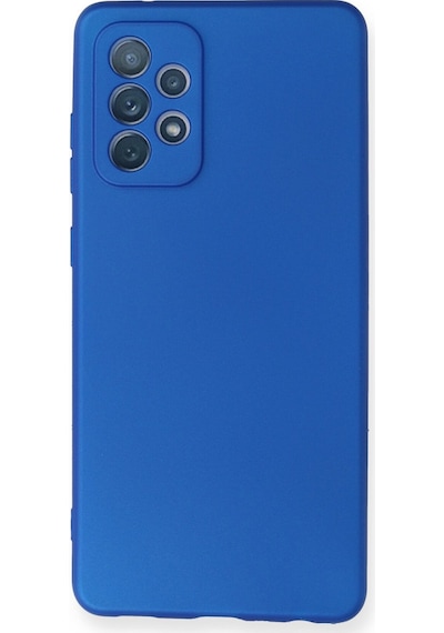 Newface Samsung Uyumlu Galaxy A72 Kılıf First Silikon - Mavi Mavi