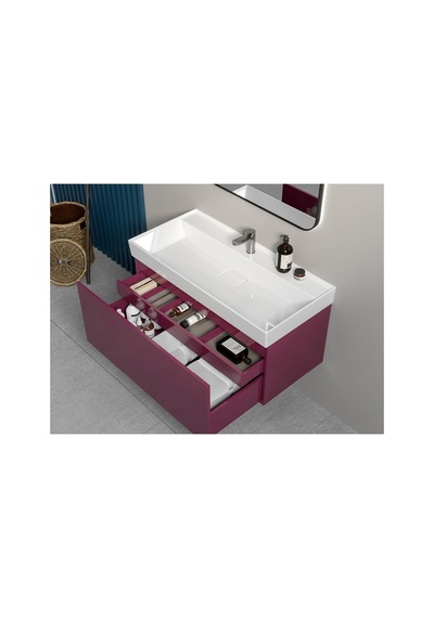 Cerastyle Sharp Etajerli Lavabo 100 48 Cm Gri