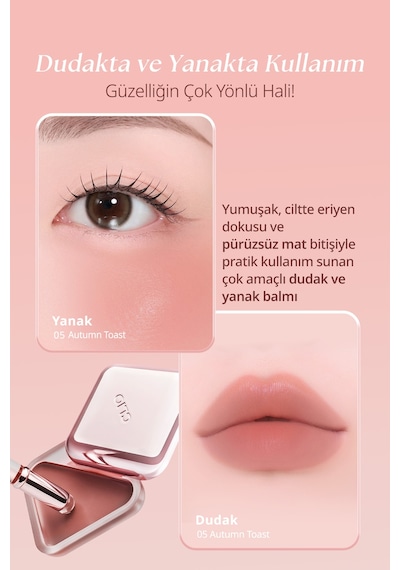 Clıo Essential Lipcheek Tap Blur 03 Mellow Sand