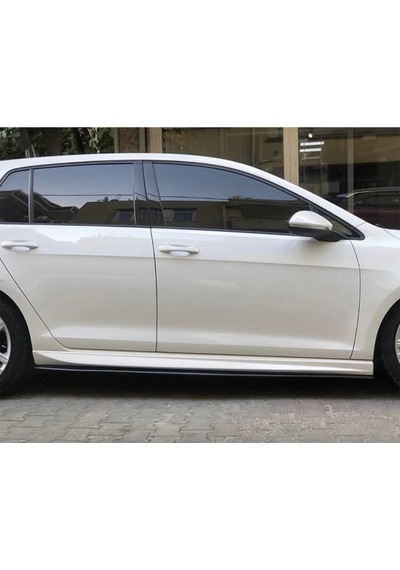 Vw Golf 7 Aero Yan Marşpiyel Seti Mat Siyah Plastik 2 Adet 2012-2019