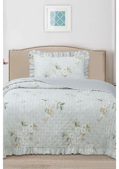 Breeze Bahar Çiçekleri Tek Kişilik Yatak Örtüsü 180x240 Çok Renkli