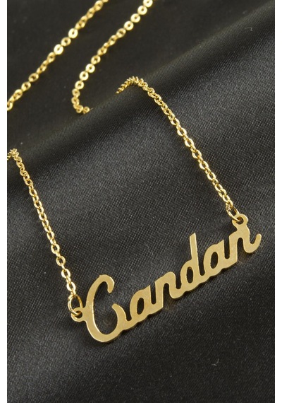 Candan İsimli Kolye -sarı N701 altın
